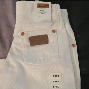 Wranglers white kids jeans FFA/4-H